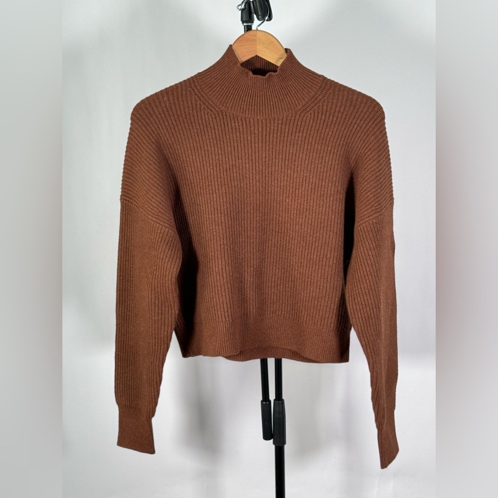 New JCrew Ribbed turtleneck sweater in stretch yarn - Picture 5 of 7